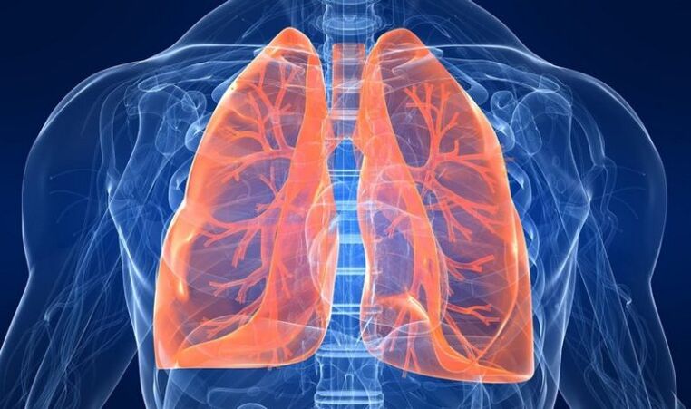 Lungenpathologie als Ursache von Schmerzen unter dem linken Schulterblatt