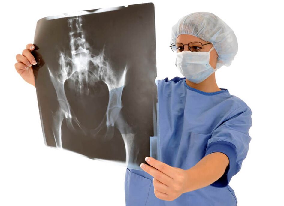 Eine Röntgenaufnahme des Hüftgelenks hilft dem Arzt, die Schmerzursache zu ermitteln